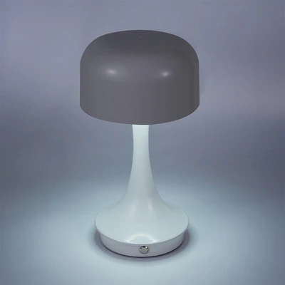 Gambar Informa Jaden Lampu Meja LED 3 Warna Rechargeable 1 Watt - Abu-Abu
