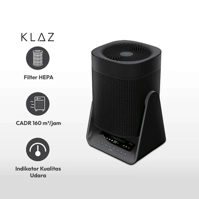 Gambar Klaz 20-24 M2 Air Purifier Circulator Cadr 160 M3/jam - Hitam