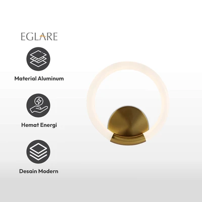 Gambar Eglare Odelia Lampu Dinding Hias LED 10 Watt Warm White Round