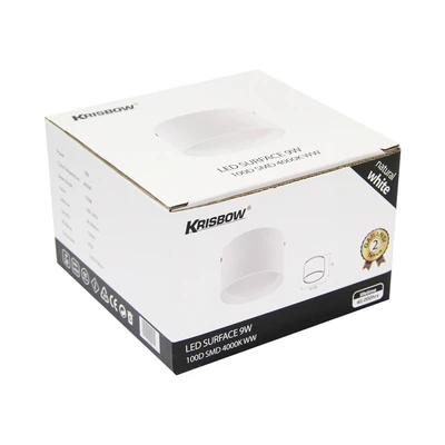 Gambar Krisbow Lampu Downlight LED SMD Outbow 9 Watt Cool Daylight