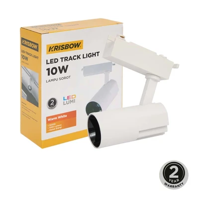 Gambar Krisbow Narrow Lampu Sorot Tracklight 10 Watt Warm White TM