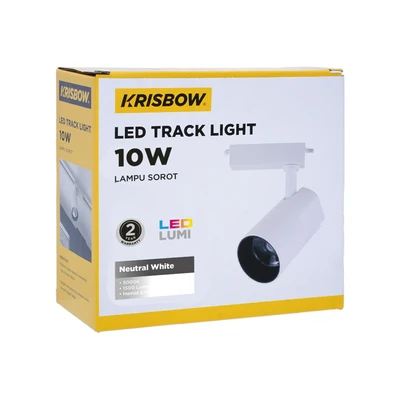 Gambar Krisbow Narrow Lampu Sorot Tracklight 10 Watt Cool Daylight TM