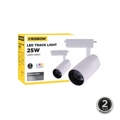 Gambar Krisbow Narrow Lampu Sorot Tracklight 25 Watt Neutral White TM