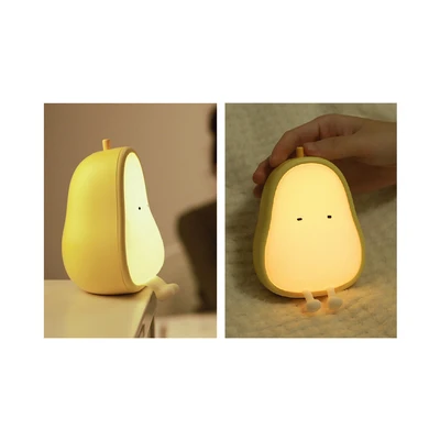 Gambar Eglare Lampu Tidur Rechargeable Pear - Kuning