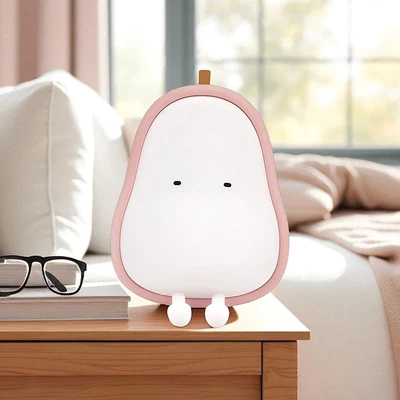 Gambar Eglare Lampu Tidur Rechargeable Pear - Pink