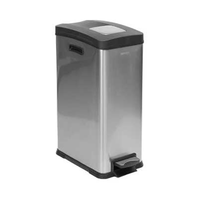 Gambar Krisbow Tempat Sampah Pedal Stainless Steel Fingerprint Proof 30 Liter - Silver Matt