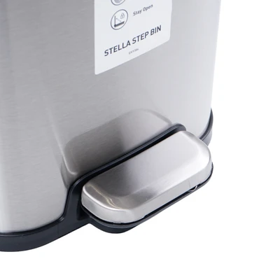 Gambar Eko Stella Tempat Sampah Pedal Stainless Steel 6 Liter - Silver Matt