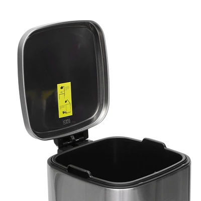 Gambar Eko Stella Tempat Sampah Pedal Stainless Steel 30 Liter - Silver Matt