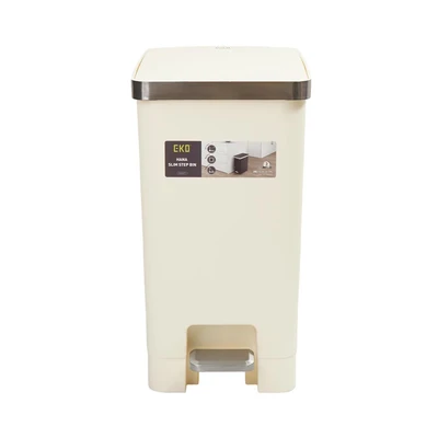 Gambar Eko 20 Ltr Hana Tempat Sampah Pedal Slim - Putih