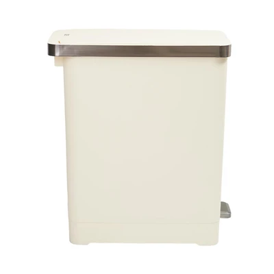 Gambar Eko 20 Ltr Hana Tempat Sampah Pedal Slim - Putih