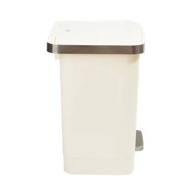 Gambar Eko Hana Tempat Sampah Pedal Plastik Square 15 Liter - Putih