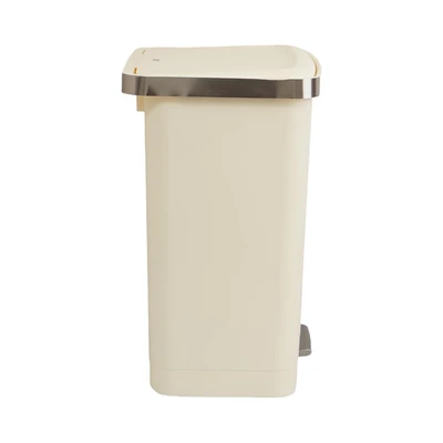 Gambar Eko Hana Tempat Sampah Pedal Plastik Square 35 Liter - Putih