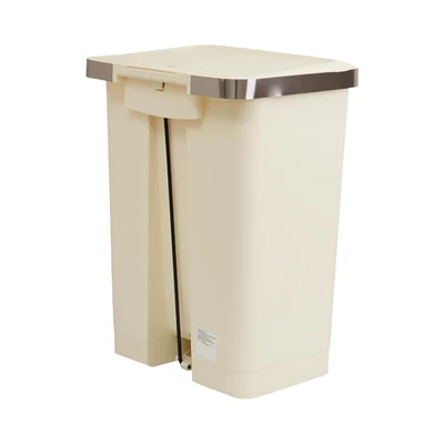 Gambar Eko Hana Tempat Sampah Pedal Plastik Square 35 Liter - Putih