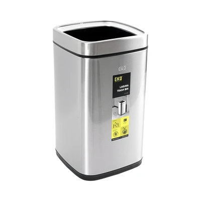 Gambar Eko Laguna Tempat Sampah Stainless Steel 12 Liter - Silver Matt
