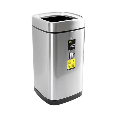 Gambar Eko Laguna Tempat Sampah Stainless Steel 28 Liter - Silver Matt