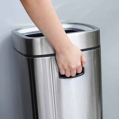 Gambar Eko Laguna Tempat Sampah Stainless Steel 35 Liter - Silver Matt