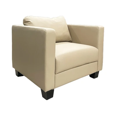 Gambar Informa Venien Sofa Kulit 1 Seater - Cokelat Cappuccino