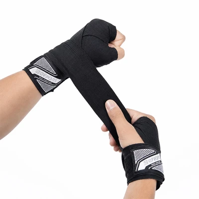 Gambar Berwyn Boxing Hand Wrap 4 Meter 1 Pasang - Hitam