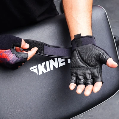Gambar Kinetic Ukuran L Sarung Tangan Gym Extra Comfort - Hitam