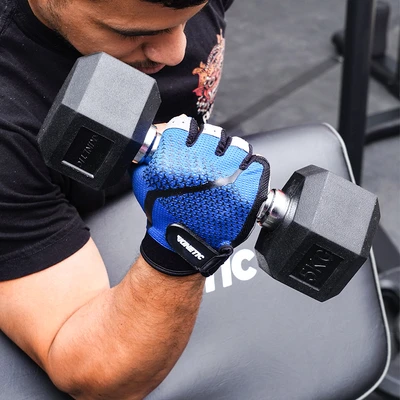 Gambar Kinetic Ukuran L Sarung Tangan Gym Gel Protect - Biru