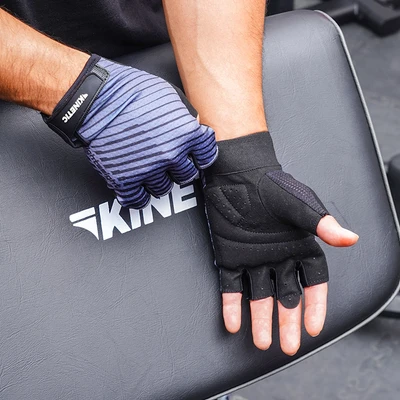 Gambar Kinetic Ukuran L Sarung Tangan Gym Lightweight - Hitam/Abu-Abu