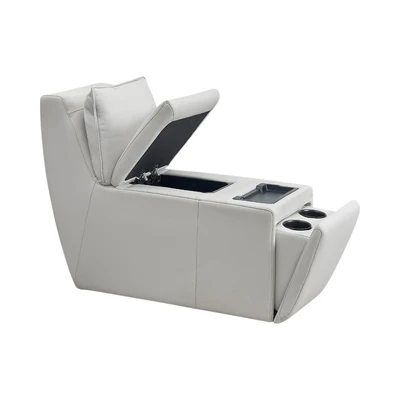 Gambar Ferrara Cambridge Sofa Konsol Modular Oslo - Krem Pebble