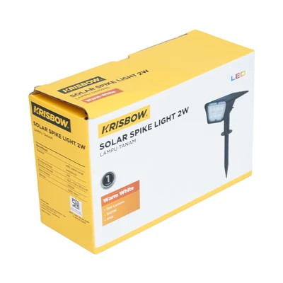 Gambar Krisbow Zura Lampu Taman Solar 2 Watt Warm White - Kuning