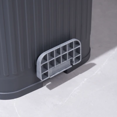 Gambar Stora Doric Tempat Sampah Pedal Plastik Slim 14 Liter - Abu-Abu