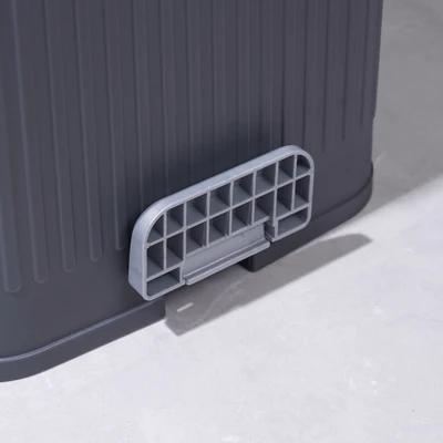 Gambar Stora Doric Tempat Sampah Pedal Plastik 12 Liter - Abu-Abu