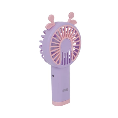 Gambar Ataru Kipas Angin Portabel Rechargeable Rabbit Ear - Ungu