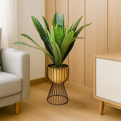 Gambar Informa Pot Dengan Stand 34.5 cm P33P-S - Gold/Hitam