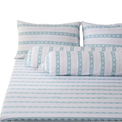 Gambar Sleeplite 180x200 cm Set 5 Pcs Seprai King Microfiber Stripe Dewy