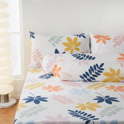 Gambar Sleeplite 120x200 cm Set 3 Pcs Seprai Single Microfiber Mila Flower