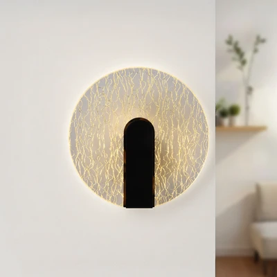 Gambar Informa Macy Lampu Dinding Round 19.5 cm - Hitam