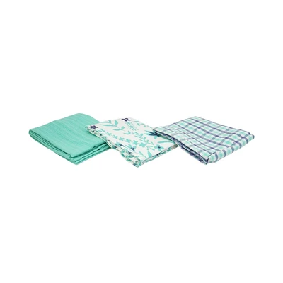 Gambar Forhom Kain Lap Dapur Katun Vines 50x70 cm Set 3 pcs - Hijau