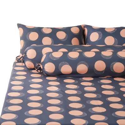 Gambar Sleeplite 160x200 cm Set 5 Pcs Seprai Queen Microfiber Abstrak Beau