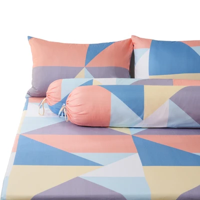 Gambar Sleeplite 160x200 cm Set 5 Pcs Seprai Queen Microfiber Abstrak Tata