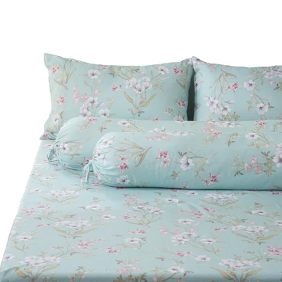 Gambar Sleeplite 120x200 cm Set 3 Pcs Seprai Single Microfiber Flower Tiff