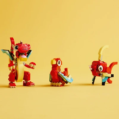 Gambar LEGO Creator 3 In 1 Red Dragon 31145