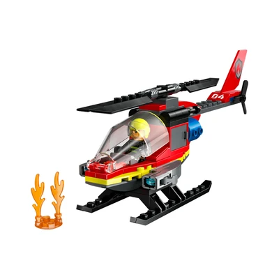 Gambar LEGO City Fire Rescue Helicopter 60411