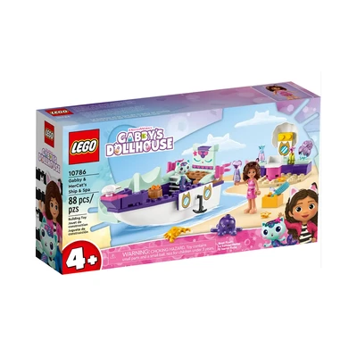 Gambar LEGO Gabbys Dollhouse Gabby & Mercats Ship & Spa Set 88 Pcs 10786 - Mix