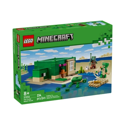 Gambar LEGO Minecraft Turtle Beach House 21254