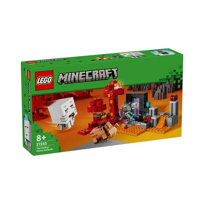Gambar LEGO Minecraft Nether Portal Ambush 21255