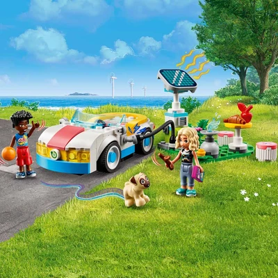 Gambar LEGO Friends Electric Car And Charger 42609