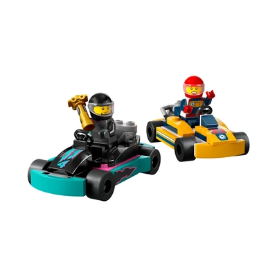 Gambar LEGO City Go Karts & Race Drivers Set 99 pcs 60400 - Mix