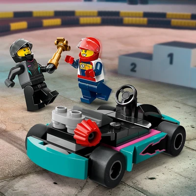 Gambar LEGO City Go Karts & Race Drivers Set 99 pcs 60400 - Mix