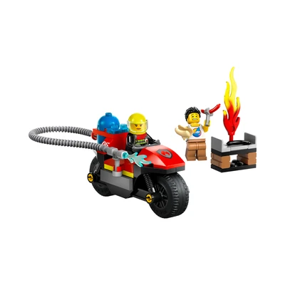 Gambar LEGO City Fire Rescue Motorcycle Set 57 Pcs 60410 - Mix