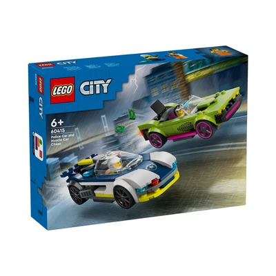 Gambar LEGO City Police Car & Muscle Car Chase Set 213 pcs 60415 - Mix