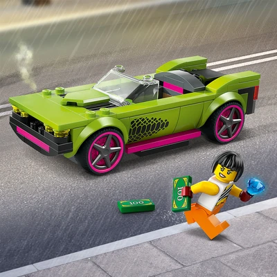 Gambar LEGO City Police Car & Muscle Car Chase Set 213 pcs 60415 - Mix