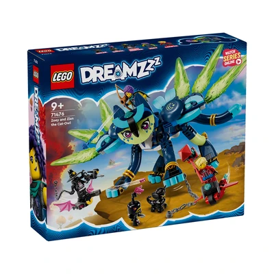 Gambar LEGO Dreamzzz Zoey & Zian The Cat Owl 71476